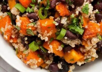 Butternut Squash Black Beans Quinoa